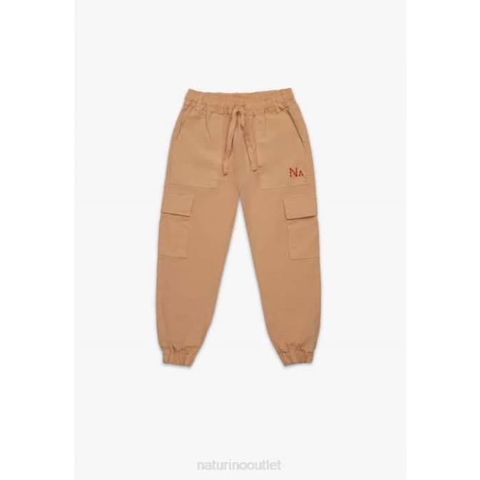 Kids Naturino Beige JOSIAH Cargo Trousers J6T6608