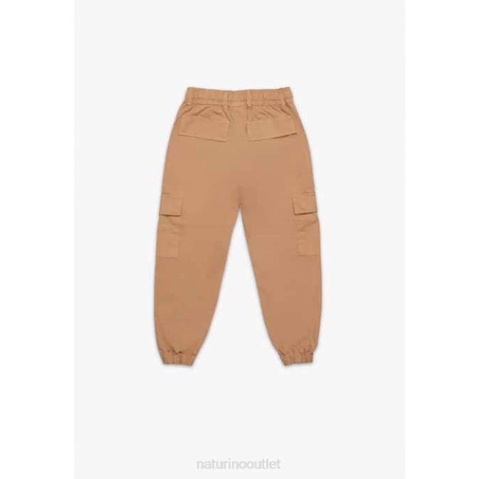 Kids Naturino Beige JOSIAH Cargo Trousers J6T6608