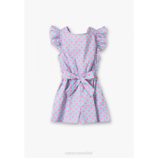 Kids Naturino Pink-Light Bue ESTELLE Overalls J6T6616