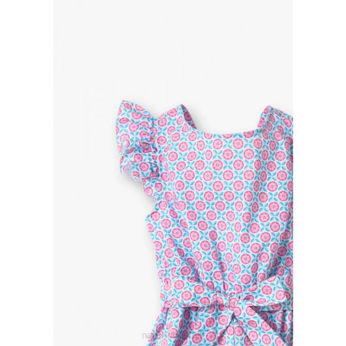 Kids Naturino Pink-Light Bue ESTELLE Overalls J6T6616