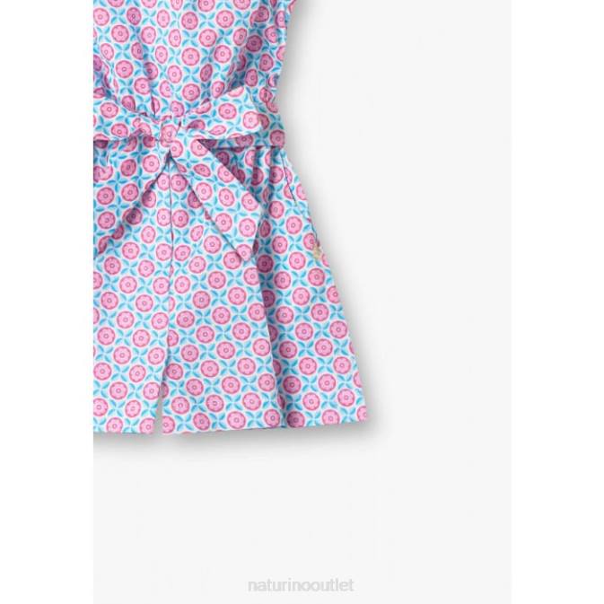 Kids Naturino Pink-Light Bue ESTELLE Overalls J6T6616