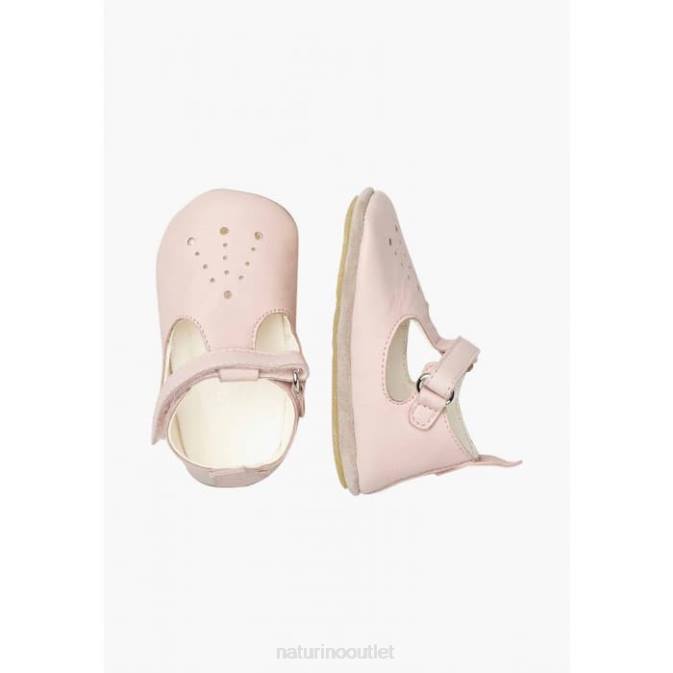Baby Naturino Pink MUP Semi-Open Crib Shoes J6T613