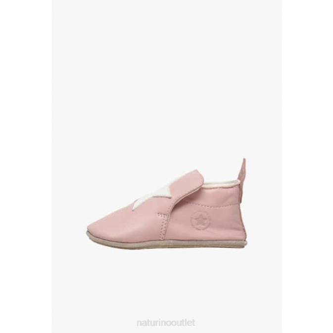 Baby Naturino Pink MYJY Leather Crib Shoes J6T616