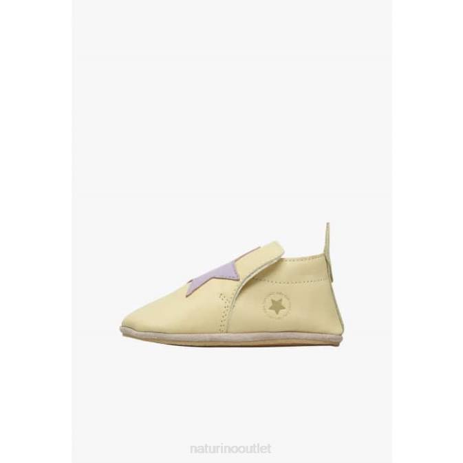Baby Naturino Yellow MYJY Leather Crib Shoes J6T617