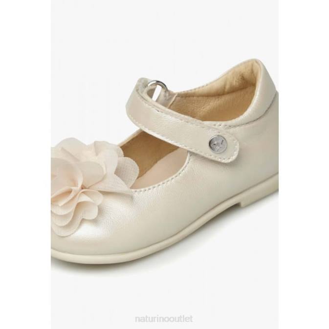 Kids Naturino Beige PENNILY Leather Ballerinas J6T6529