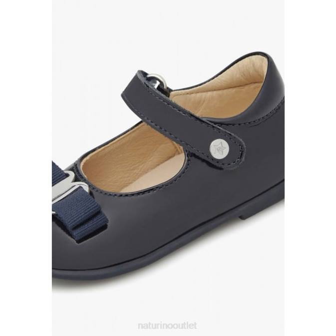 Kids Naturino Blue JETE' Patent Leather Ballerinas J6T6537