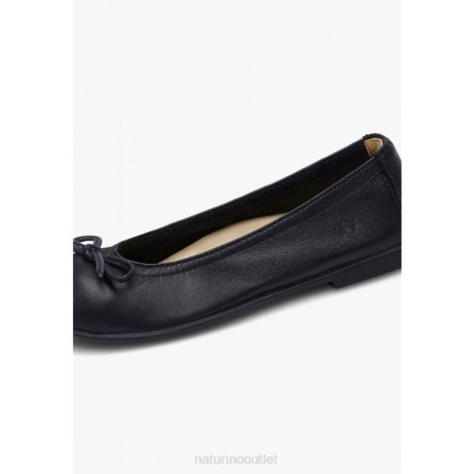 Kids Naturino Blue MARGOT Ballet Flats with Bow J6T6533