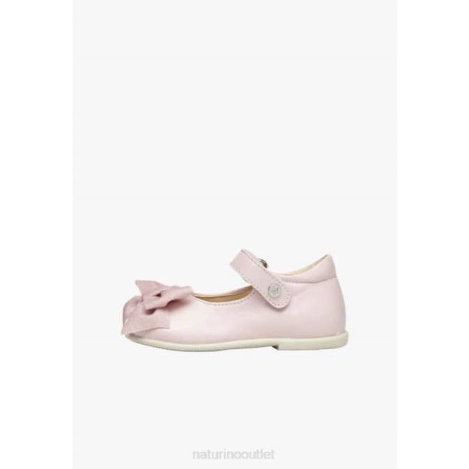 Kids Naturino Pink ARABESQUE Leather Ballerinas J6T6528