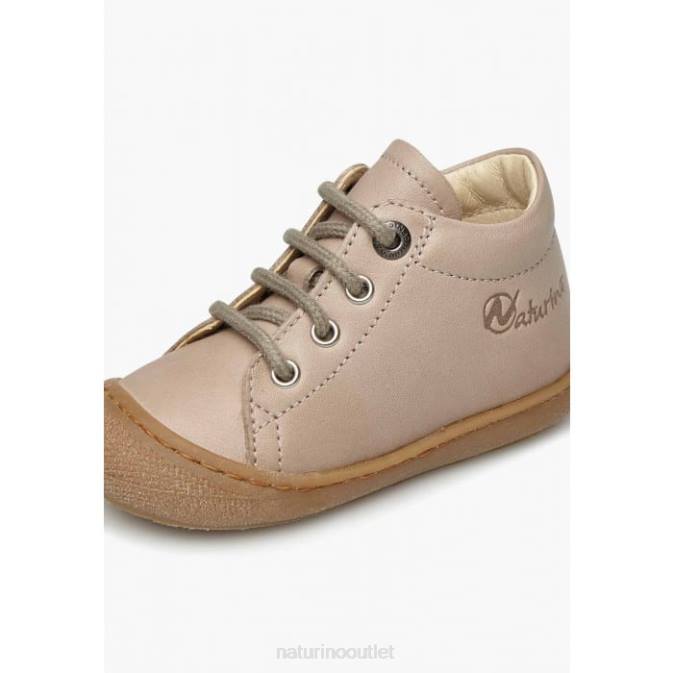 Kids Naturino Beige COCOON Napa Leather Toddler Shoes J6T6278
