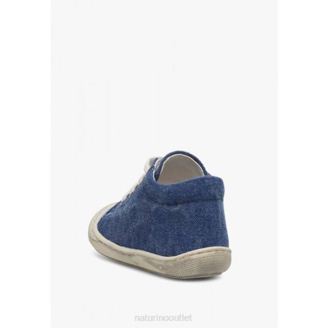 Kids Naturino Blue COCOON Canvas First Steps Shoes J6T6285