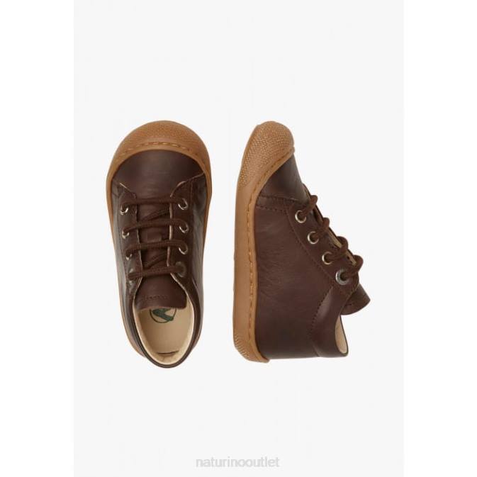 Kids Naturino Brown COCOON Napa Leather Toddler Shoes J6T6277