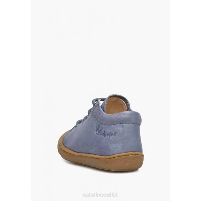 Kids Naturino Dark Blue COCOON Napa Leather Toddler Shoes J6T6263