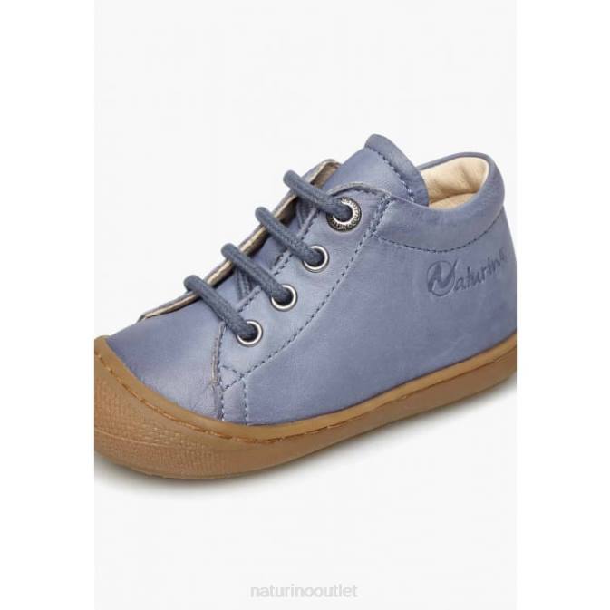 Kids Naturino Dark Blue COCOON Napa Leather Toddler Shoes J6T6263