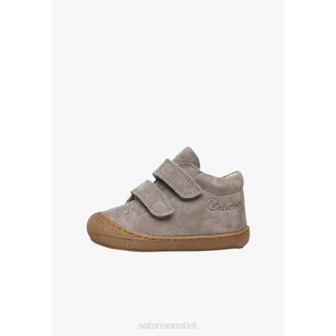 Kids Naturino Grey COCOON VL Suede First Steps Shoes J6T6335