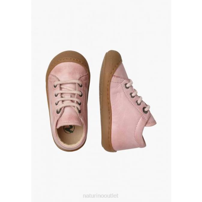 Kids Naturino Light Pink COCOON Napa Leather Toddler Shoes J6T6275