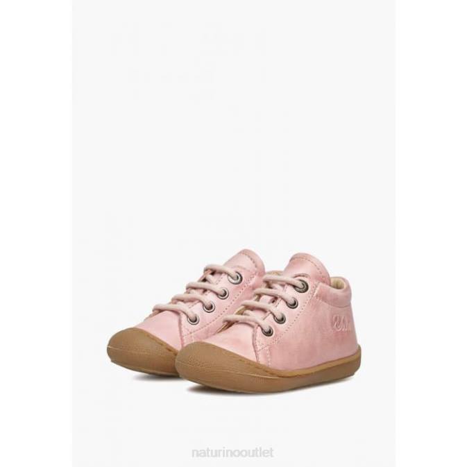 Kids Naturino Light Pink COCOON Napa Leather Toddler Shoes J6T6275