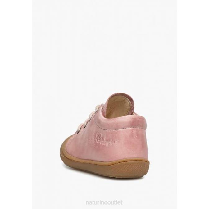Kids Naturino Light Pink COCOON Napa Leather Toddler Shoes J6T6275