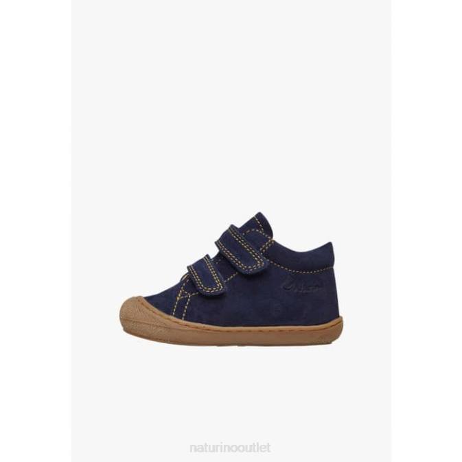 Kids Naturino Navy COCOON VL Suede First Steps Shoes J6T6255