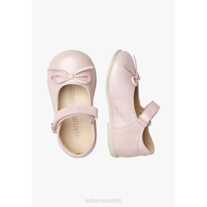 Kids Naturino Pink BALLET Leather Ballet Flats J6T6306