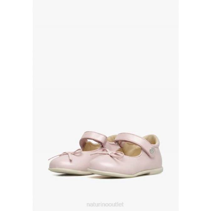 Kids Naturino Pink BALLET Leather Ballet Flats J6T6306