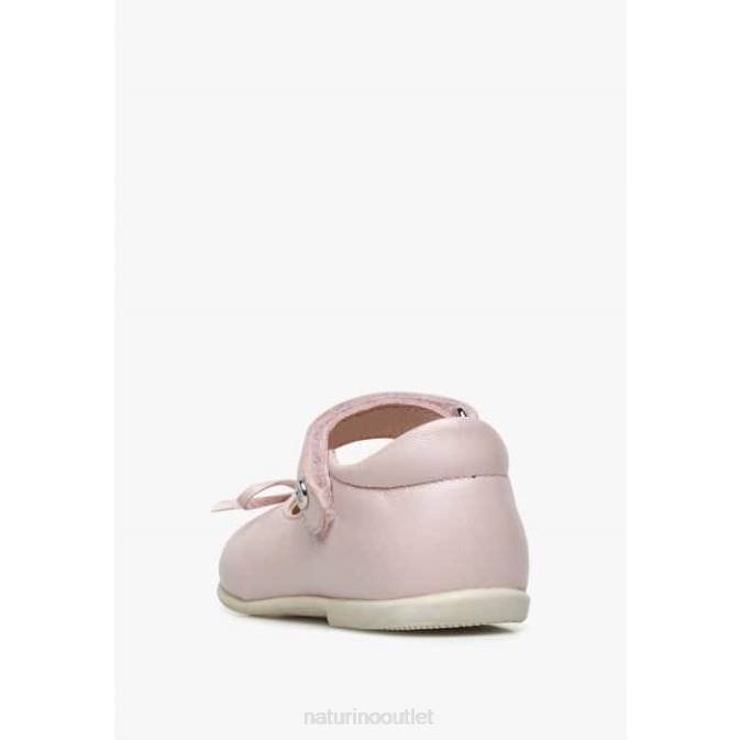 Kids Naturino Pink BALLET Leather Ballet Flats J6T6306