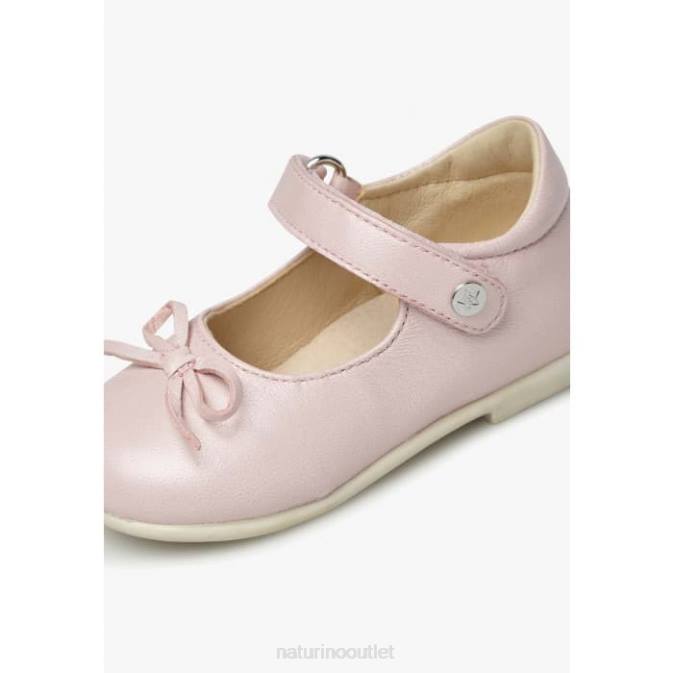 Kids Naturino Pink BALLET Leather Ballet Flats J6T6306