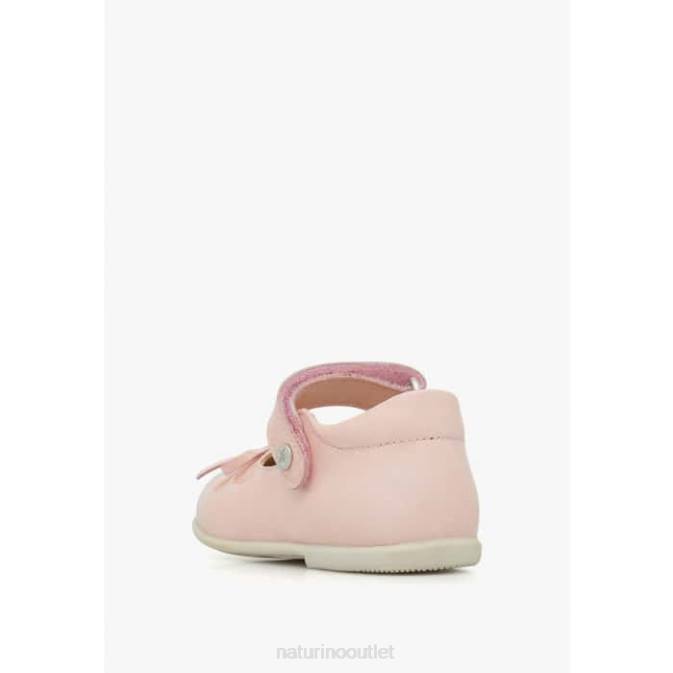 Kids Naturino Pink BALLET Patent Leather Strappy Ballet Flats J6T6237