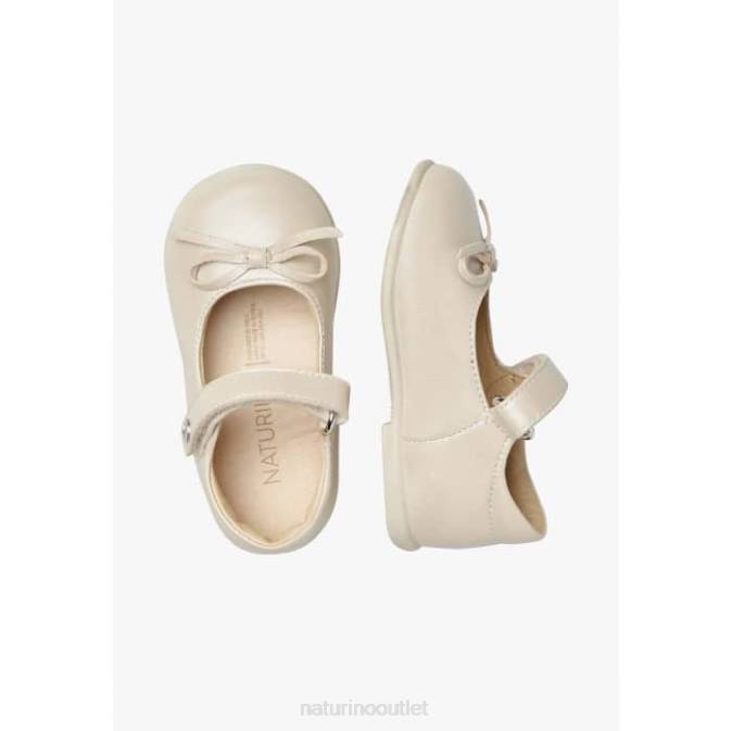Kids Naturino Platinum BALLET Leather Ballet Flats J6T6244