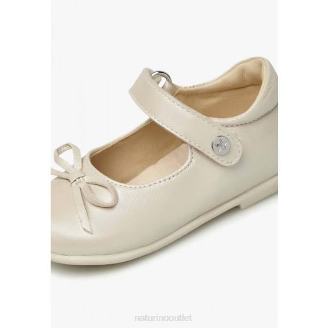 Kids Naturino Platinum BALLET Leather Ballet Flats J6T6244