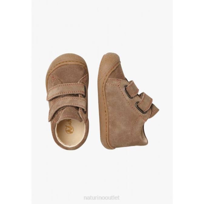 Kids Naturino Tobacco COCOON VL Suede First Steps Shoes J6T6336