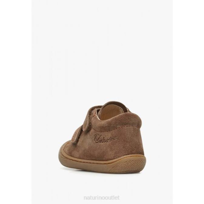 Kids Naturino Tobacco COCOON VL Suede First Steps Shoes J6T6336