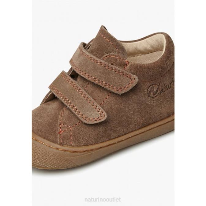 Kids Naturino Tobacco COCOON VL Suede First Steps Shoes J6T6336