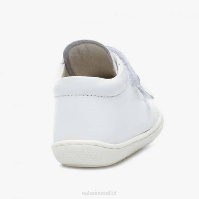 Kids Naturino White TWINS BABY VL First Steps Shoes J6T6600