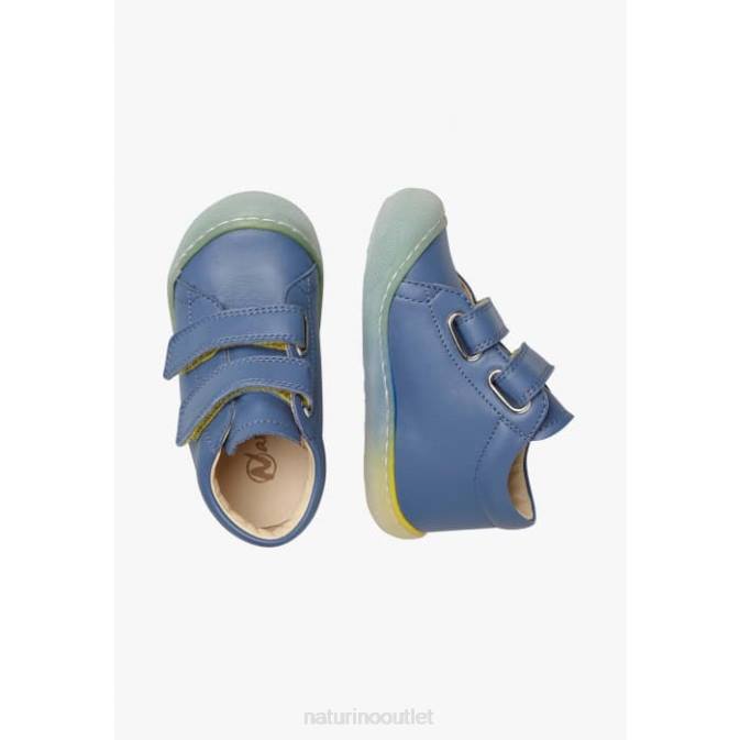 Kids Naturino Blue COCOON VL Leather First Steps Shoes J6T6170