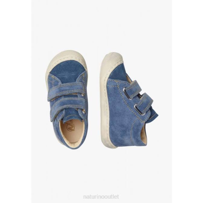 Kids Naturino Blue COCOON VL Suede First Steps Shoes J6T6172