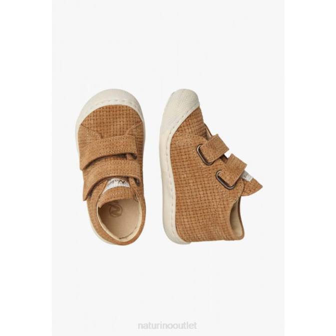 Kids Naturino Brown COCOON VL Suede First Steps Shoes J6T663