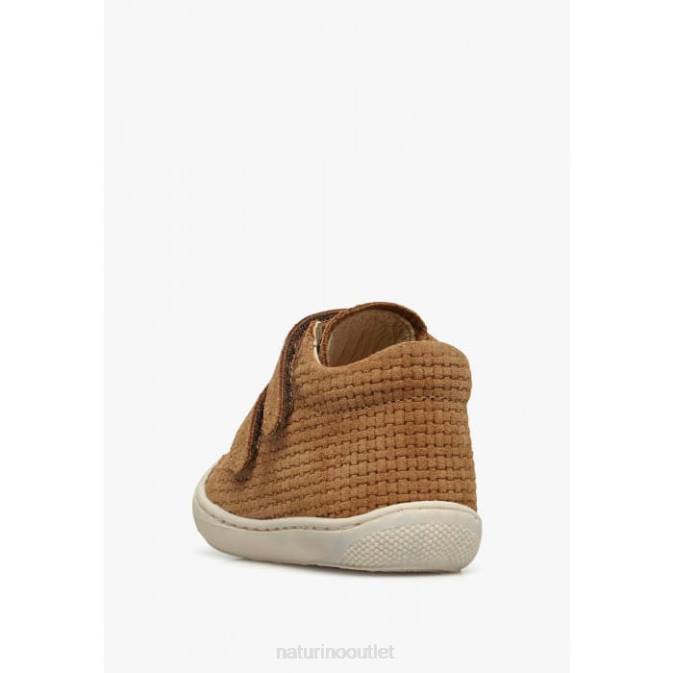 Kids Naturino Brown COCOON VL Suede First Steps Shoes J6T663