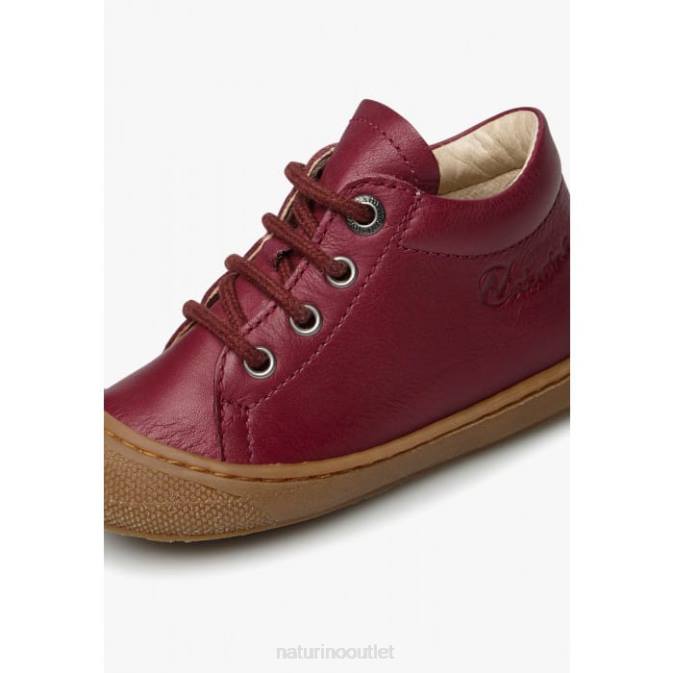 Kids Naturino Burgundy COCOON Napa Leather Toddler Shoes J6T6183