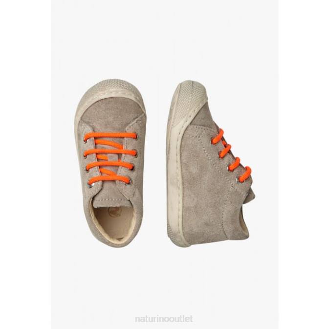 Kids Naturino Dove Grey COCOON Suede First Steps Shoes J6T653