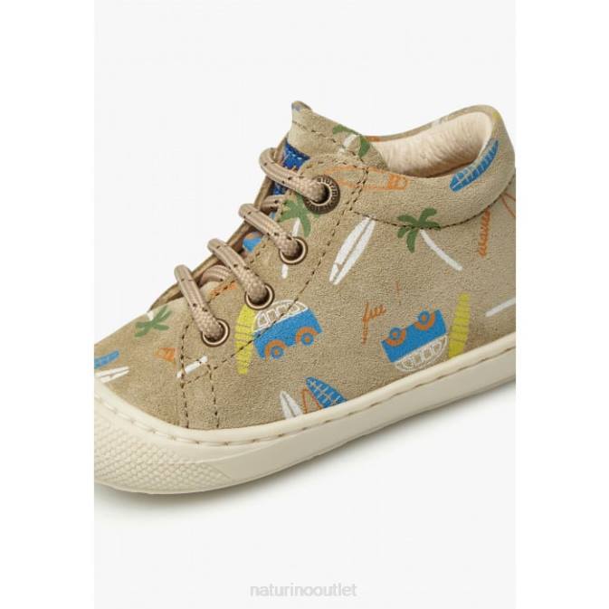 Kids Naturino Dove Grey COCOON Suede First Steps Shoes J6T684