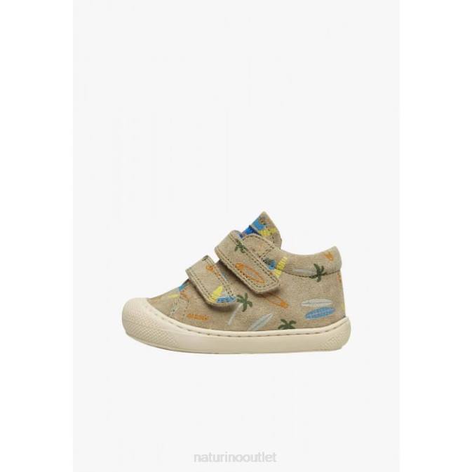 Kids Naturino Dove Grey COCOON VL Suede First Steps Shoes J6T6161