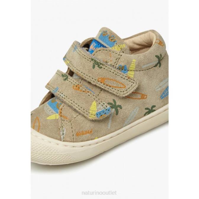Kids Naturino Dove Grey COCOON VL Suede First Steps Shoes J6T6161