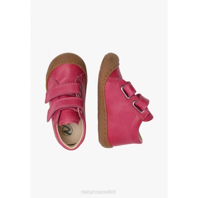 Kids Naturino Fuchsia COCOON First Steps Shoes In Nappa Leather J6T6205
