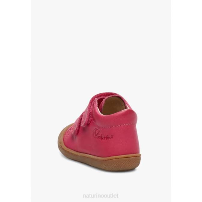 Kids Naturino Fuchsia COCOON First Steps Shoes In Nappa Leather J6T6205