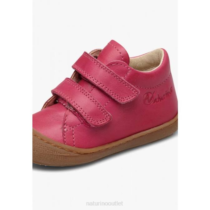 Kids Naturino Fuchsia COCOON First Steps Shoes In Nappa Leather J6T6205