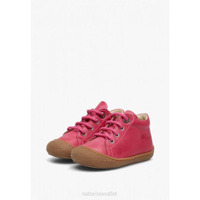 Kids Naturino Fuchsia COCOON Napa Leather Toddler Shoes J6T6111
