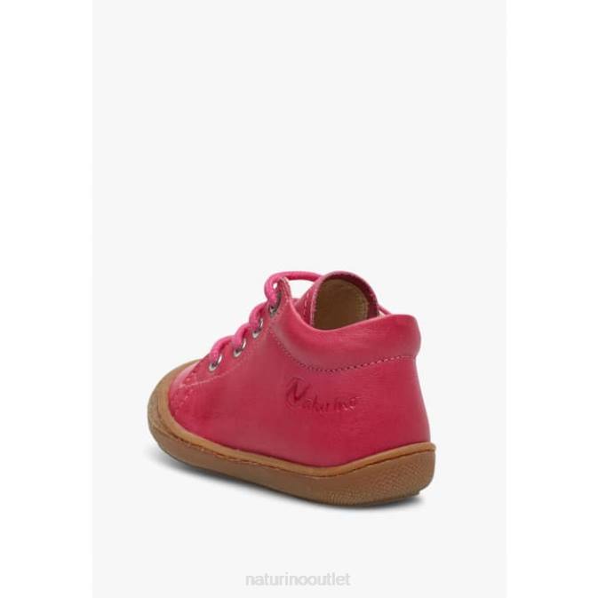 Kids Naturino Fuchsia COCOON Napa Leather Toddler Shoes J6T6111