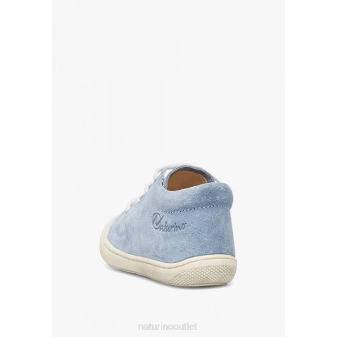 Kids Naturino Light Blue COCOON Suede First Steps Shoes J6T6212