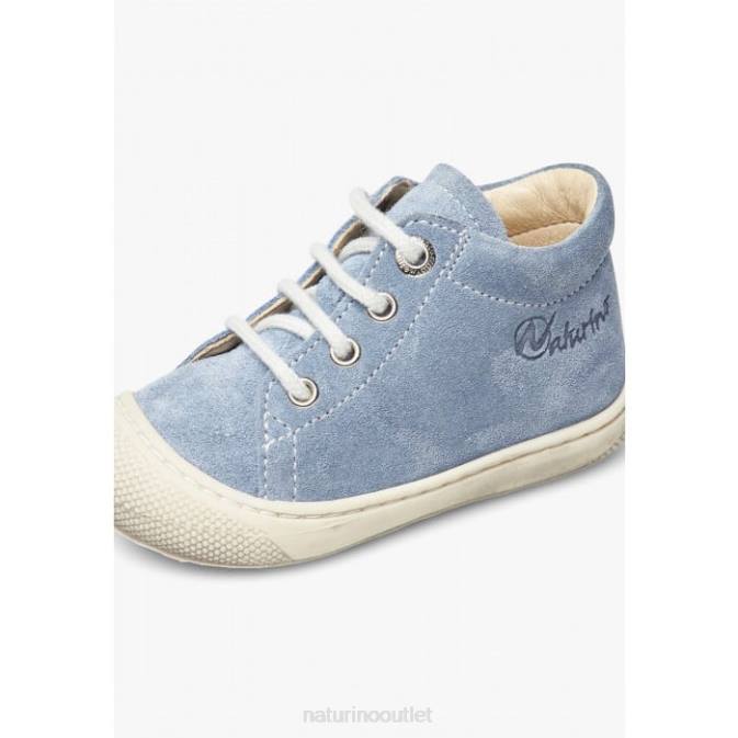 Kids Naturino Light Blue COCOON Suede First Steps Shoes J6T6212
