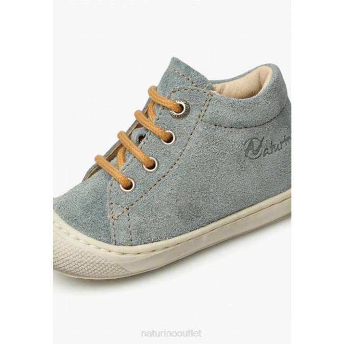 Kids Naturino Light Green COCOON Suede First Steps Shoes J6T6140